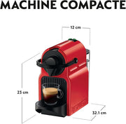 Nespresso™ Krups Machine à Café Inissia Rouge & 100 capsules offert