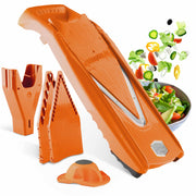 Börner Rabot à légumes V1 ClassicLine Set de base (4 pcs.) • Rabot en V classique + Porte-fruits + disques et insertion de sécurité • Râpe à légumes pour tranches (CH)