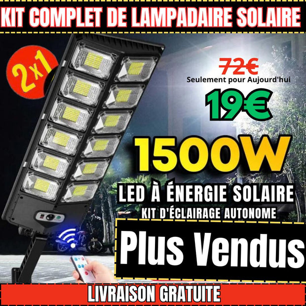 Projecteur LED Solaire PRO | Deux pour le Prix d'Un (2x1)